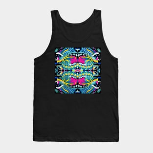 the dragon madness in underworld sea pattern Tank Top